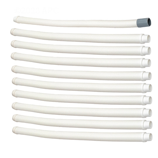 Poolvergnuegen (The Poolcleaner) Hose Kit 1 Leader Hose / 9 Vacuum Hoses (896584000-389) (PVCHK1900WH)