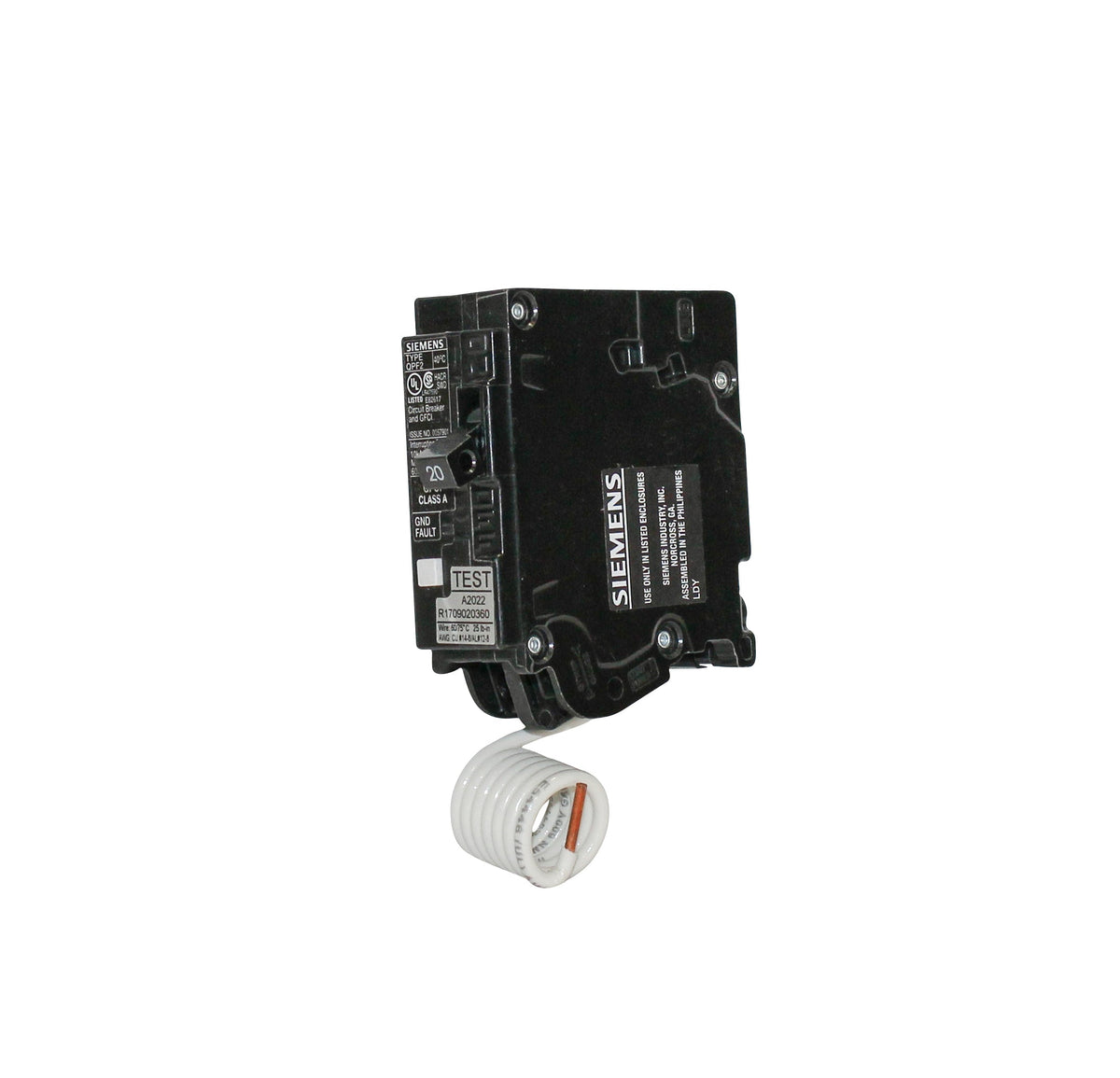 CMI Siemens Circuit Breaker 1-Pole 20A GFCI