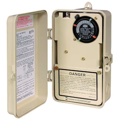 Intermatic Air Switch/Timer, Plastic Encl., (4) Function, Two Circuit (RC2343PT)
