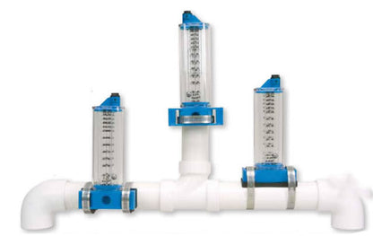 Rolachem 2.5" PVC Flowmeter, Top Mount, for Horizontal Pipe, 70 - 240 GPM , 2-1/2" | 570361T