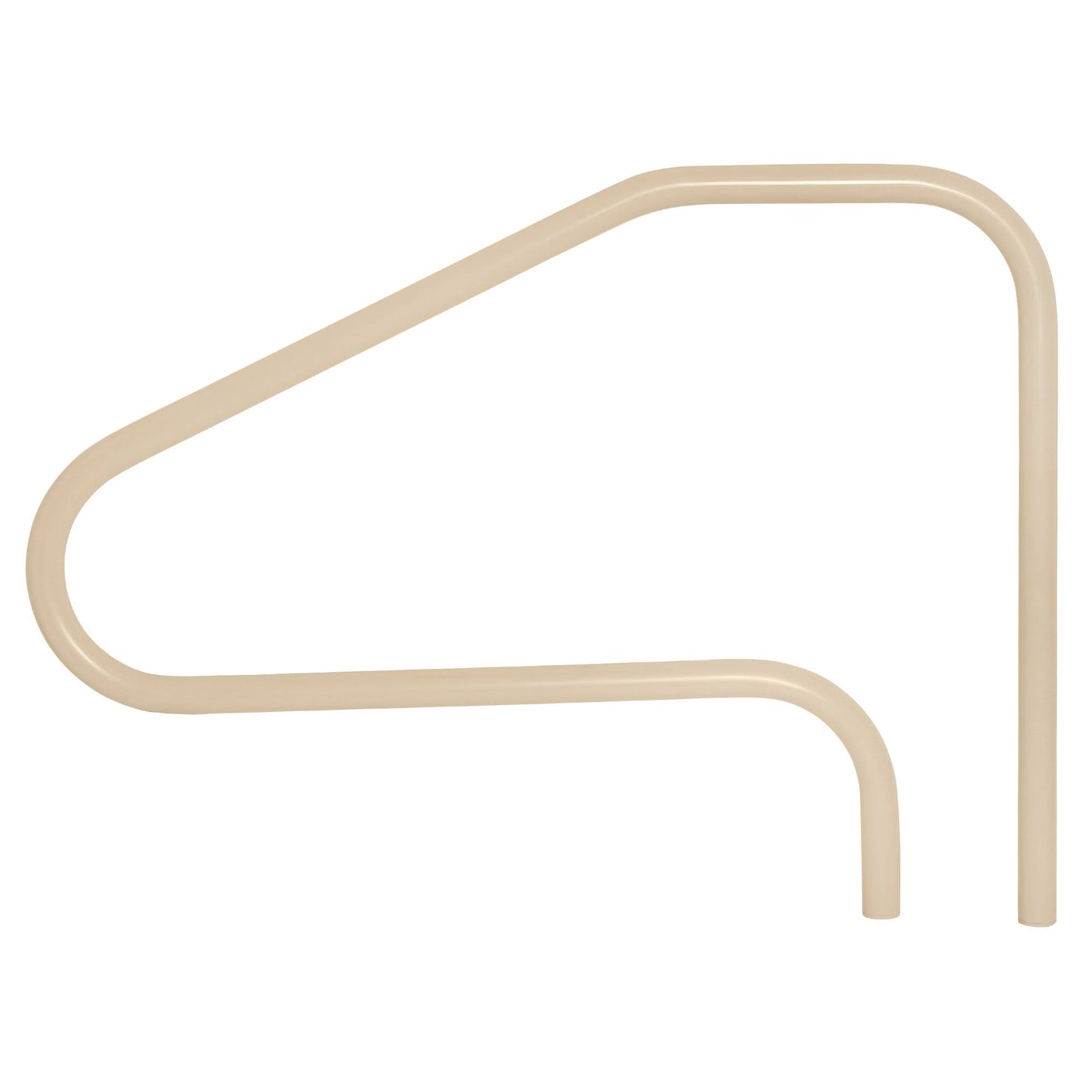 Saftron Handrail Beige Rtd L (Fig. 4) W/ Holes  | Rtd-448-B