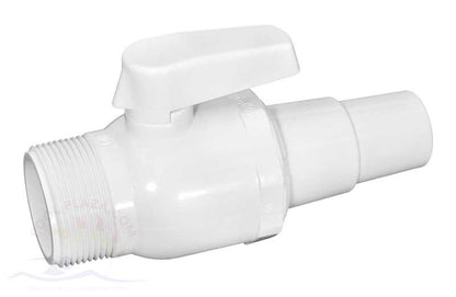 Hayward PVC Ball Valve/Hose Adapter, 1.5 in. MPT x 1.5/1.25 in. Slip (SP729)
