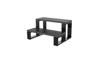 CPA POOL PRODUCTS INC 2-TREAD W/BLK ALUM FRAME BLACK SPA STEP | MST022