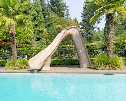 SR Smith Typhoon Pool Slide, Right Turn, Sandstone | 670-209-58123