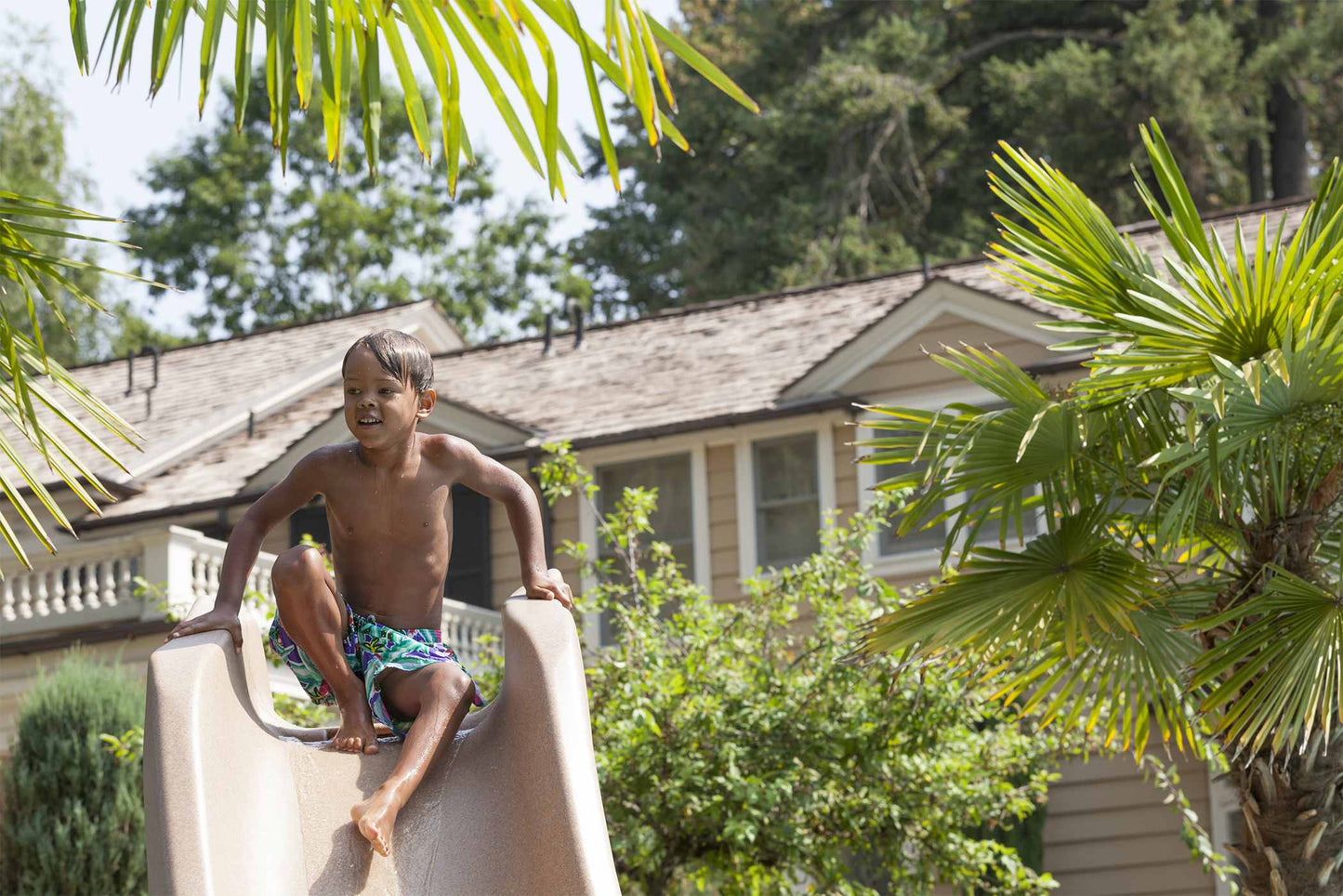 SR Smith Typhoon Pool Slide, Right Turn, Gray | 670-209-58124