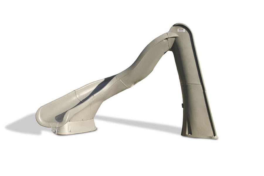 SR Smith TurboTwister Pool Slide, Left Turn, Sandstone | 688-209-58223