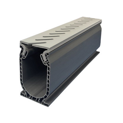 Stegmeier Frontier Deck Drain Pro Gray 10' - SDDPRO-G