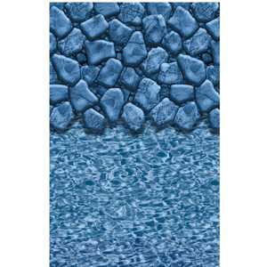 Swimline 21' Round Boulder Swirl Overlap AG Liner 48-52" Wall | LI2148BSO25