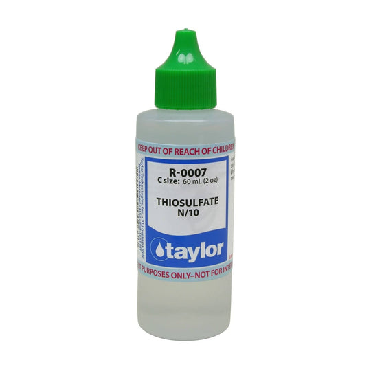 Taylor Thiosulfate N/10 Dropper Bottle, 2 oz, 12/Pack | R-0007-C-12