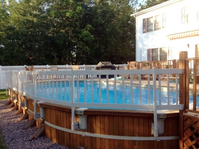 Vinyl Works Premium 24" 3-Section Fence Add-On Kit B, Taupe | B24P3-T