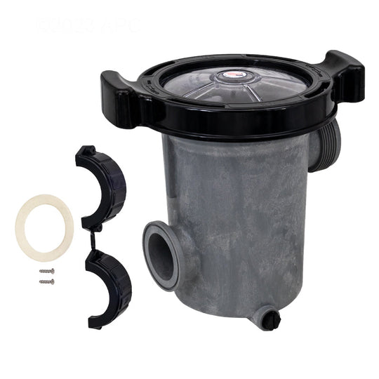 Waterway Pump Trap Assembly, 2" x 2", w/Self Lock Lid, 6" - 310-6600