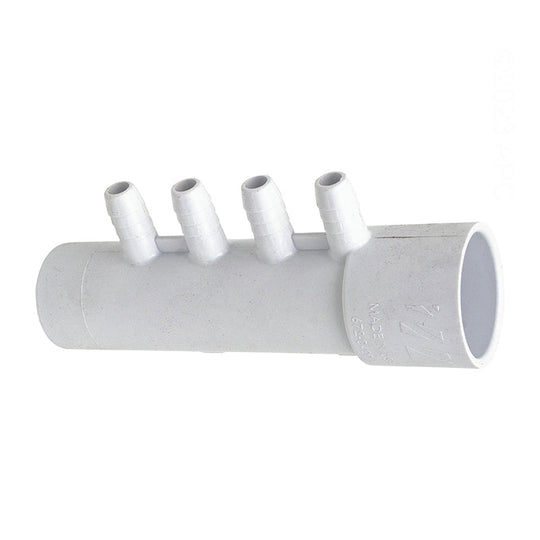 Waterway Manifold 1"S X 1"Spg X (4) 3/8"Rb (Bag) - 672-0400B