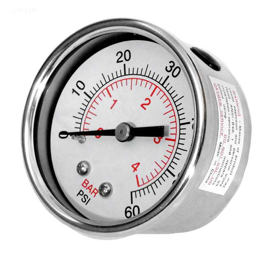 WaterWay Crystal Water Pressure Gauge (830-4000SSB)