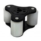 Blue White FlexFlo 3 Lobe Roller Assy (A-003)