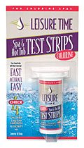 Leisure Time 4-Way Test Strips, Chlorine, Calcium, Alkalinity, pH, Bottle of 50 (45010A)
