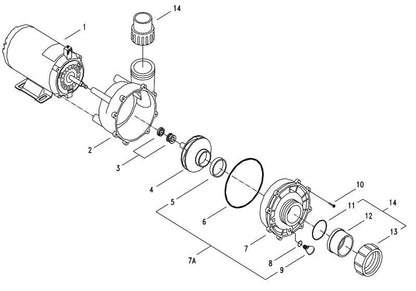 Aqua Flo FMXP Series Pump Parts