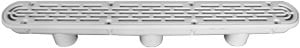 Aquastar Channel Drain Flat Grate AE Suction Outlet Cover w/3-Port Sump, 32 in., Black (32CDFL102)