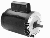 Magnetek C-Frame Keyed Shaft Motor, Full Rated, 2 HP, Energy Efficient, 1.20 SF, 115/230v (B835)