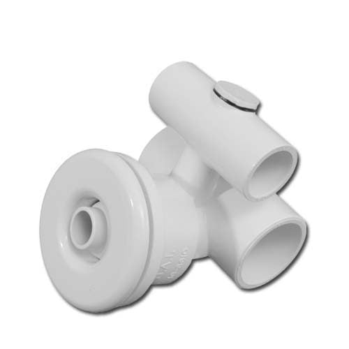 HydroAir Slimline Jet Assembly, Tee Body, White (10-5650)