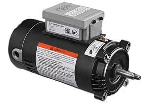 A.O.Smith Guardian Threaded Shaft Motor w/SVRS, 1 HP, Full-Rated, 115/230v, 56J (BG128)