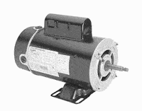Replacement Motor, 1.5 HP, C-Frame, Threaded Shaft Two Speed, Single Phase, 1.0 SF, 230V (BN34)