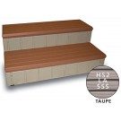 Leisure Accent Deluxe Spa Step, 74 In. Wide, Color - Taupe (LASS74T) Obsolete