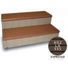 Leisure Accent Deluxe Spa Step, 74 In. Wide, Color - Espresso (LASS74E)