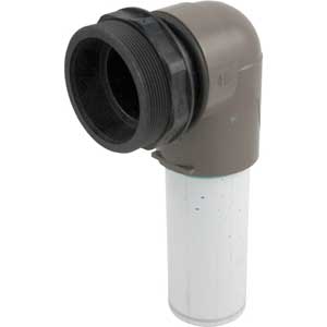 13b - Hayward Micro-clear Permaglass Buttress Thrd Outlet Elbow Assembly w/O-Ring & Blkhd Ftg (1997) - Obsolete