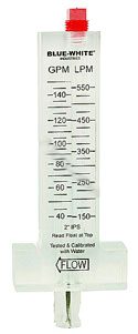 Blue White Flowmeter, Copper, 2 in., 40-125 GPM (F-30200T)