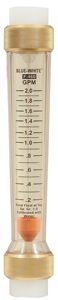 Blue-White Flowmeter, FPT Vert In-Line, .2-2g, 3/4 in.(F-46020LX-12K)