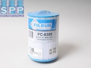 Filbur Replacement Cartridge for Front Access Skimmer, 40 Sq. Ft., w/Top Handle a,d SAE Thr. Bottom (FC-0359)