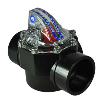 H2 FlowVis Check Valve with Flow Meter, 2 Port, 1.5 x 2.0 in. (FV-C-15)