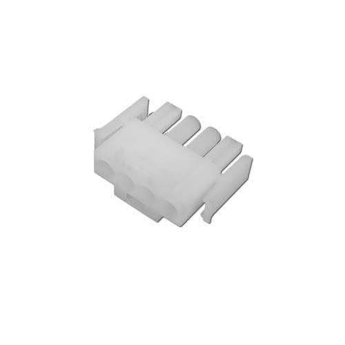 Generic Amp Plug, 4 Pin Male, White (1-480702-0)