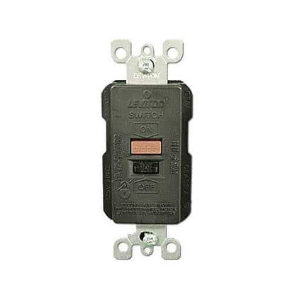 Leviton GFCI Switch, 230V, 50 AMP, Black (6895-BLK) Limited Supply - Osolete