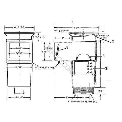 Hayward SP1082/1083/1084/1085 Skimmer Parts