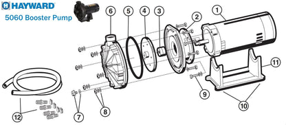 Hayward Poolsweep 5060 Booster Pump Parts (Before 2008)