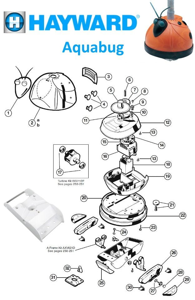 Hayward AquaBug Pool Cleaner Parts