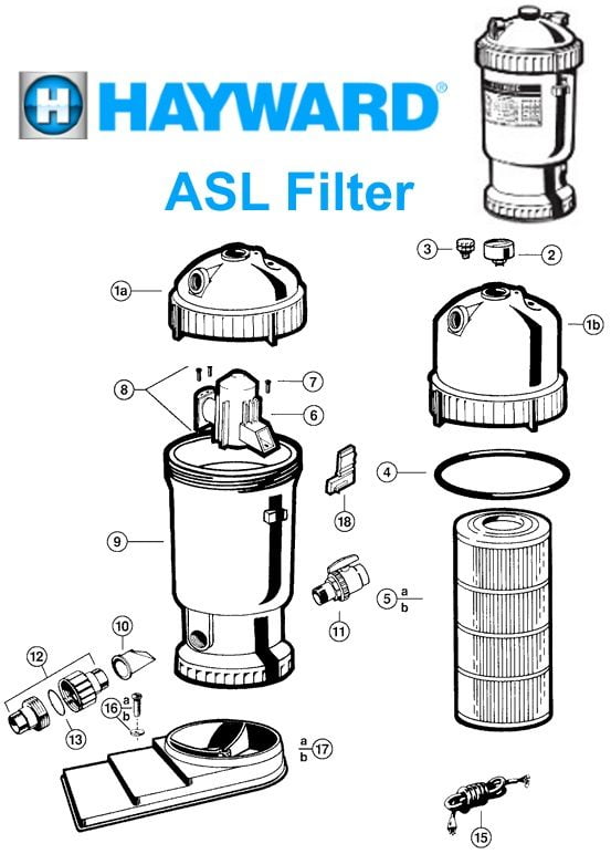Hayward ASL Filter Parts