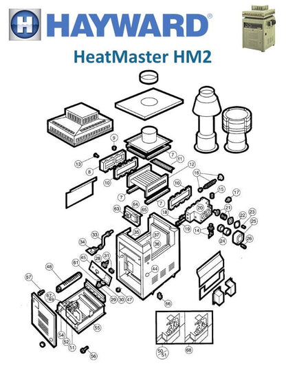 Hayward Heatmaster HM2 Heater Parts
