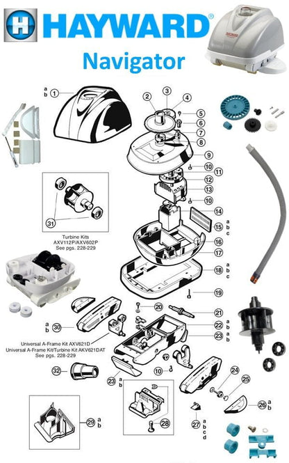 Hayward Navigator Pool Cleaner Parts