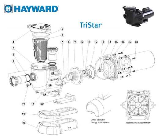Hayward TriStar Pump Parts