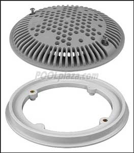 Hayward Main Drain Frame & Cover, 7 7/8 in. Dia., Dual Pack, Gray (WG1030AVGRPAK2)