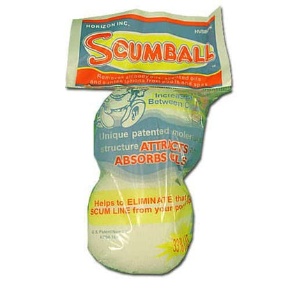 Horizon Ventures Floating ScumBall (Absorbs Oil & Scum), Pack of 2 (SCUMBALL)