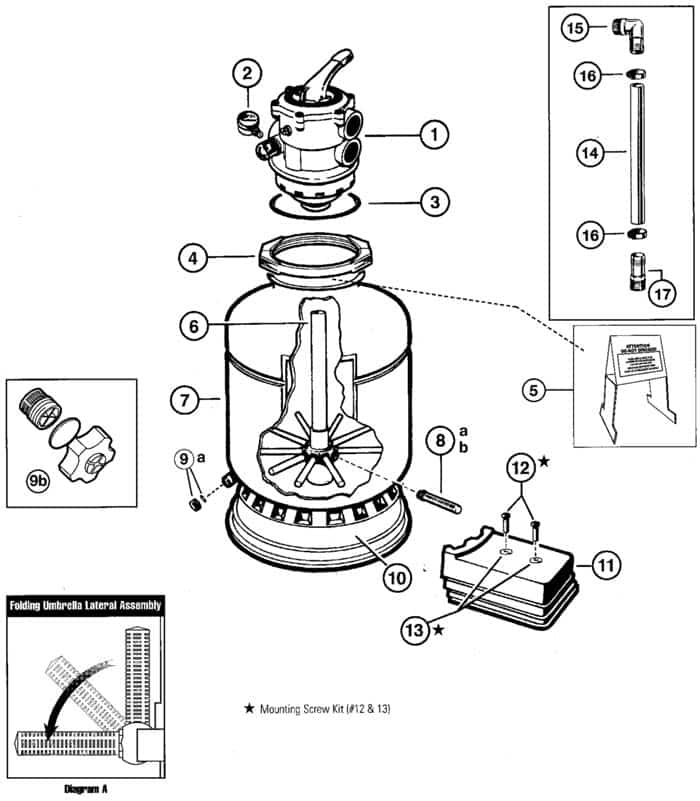 Hayward Pro-Series S164T/S166T Sand Filter Parts