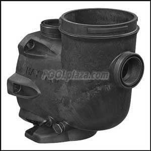 Hayward EcoStar Tristar Pump Strainer Housing, 2 x 2 inch w/Drain Plugs, Thr. Style (SPX3200A)