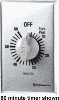 Intermatic Wind-Up Timer, SPST, 15 Minute (FF15M)