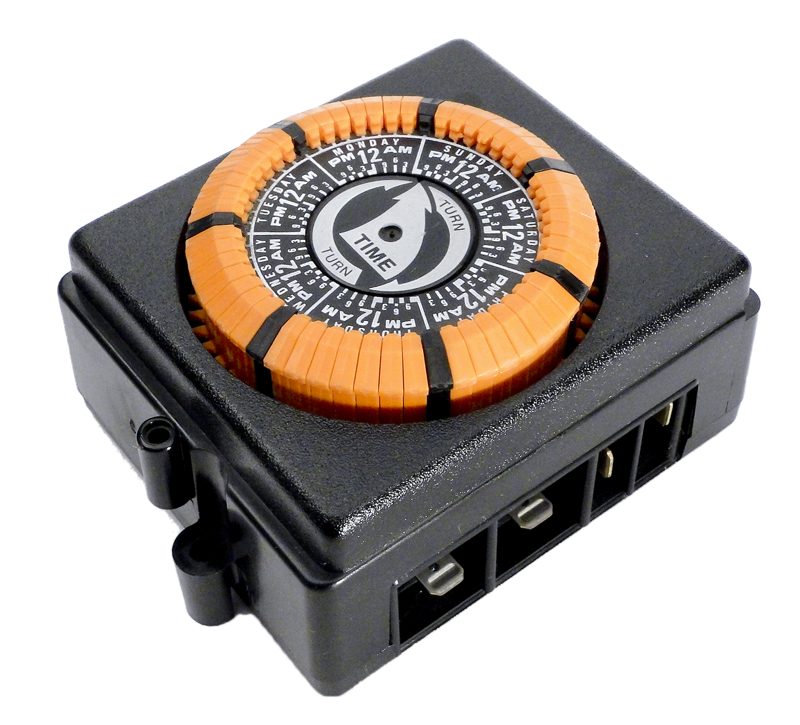 Intermatic 7 Day Panel Timer, 120v, Orange & Black (PB873MKZ)