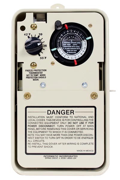Intermatic Timer w/Freeze Guard, 240v (PF1102T)