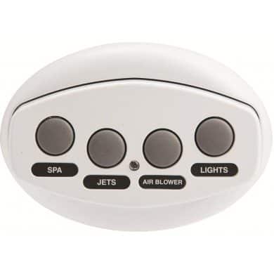 Pentair Intellitouch iS4 4-Function Spa-side Remote, White, 150 ft cord (520094) use (521887)