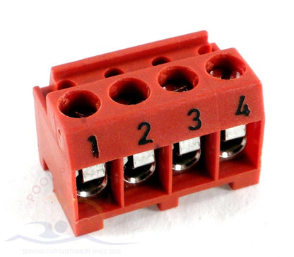 Jandy® AquaLink® RS Terminal Bar, 4 Pin, Red (6609)